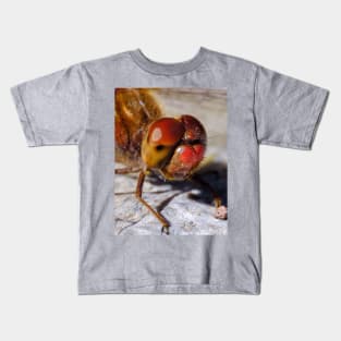 Red Dragonfly Macro Photograph Kids T-Shirt